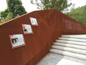 靖远耐候钢挡土墙